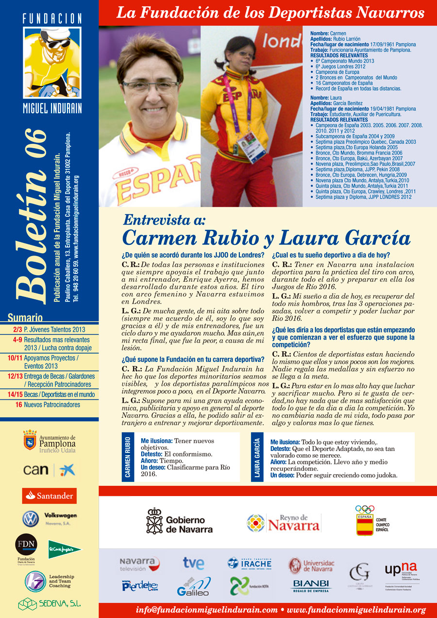 Boletín Nº6 Fundación Miguel Induráin